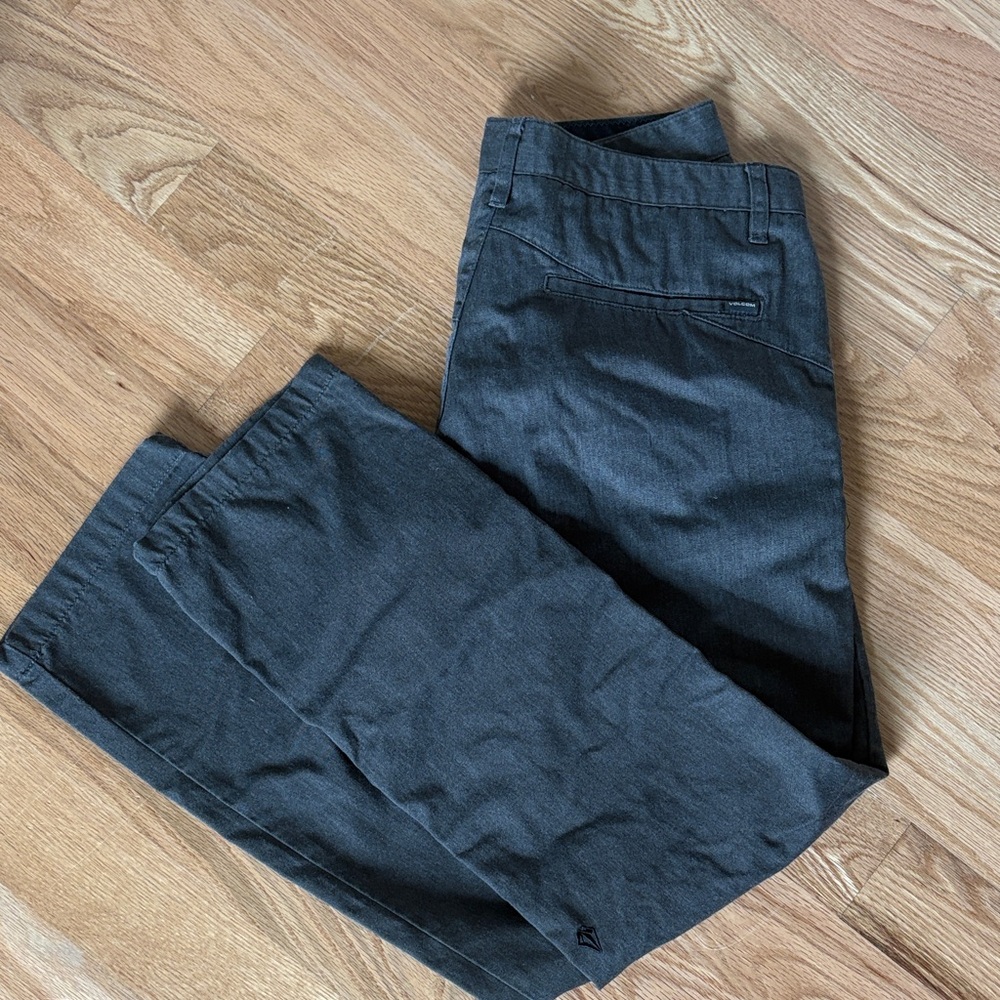 Volcom Men's Dark Gray Chinos